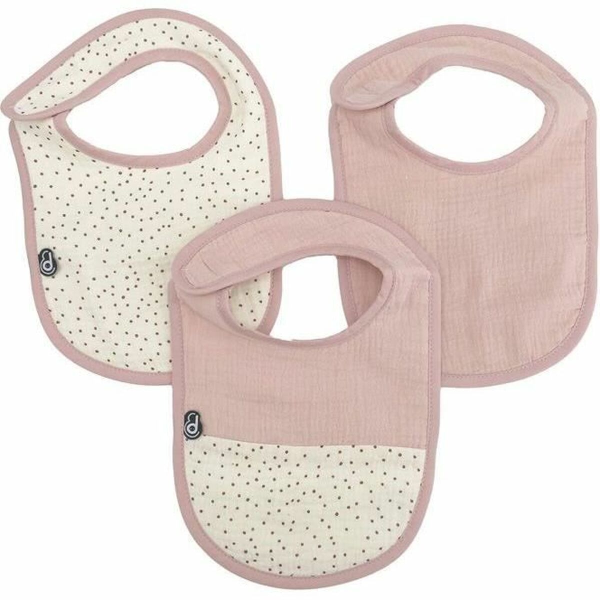 KALINDRA | BB. Bib Domiva Pink Cotton 3 Pieces (3 Units)