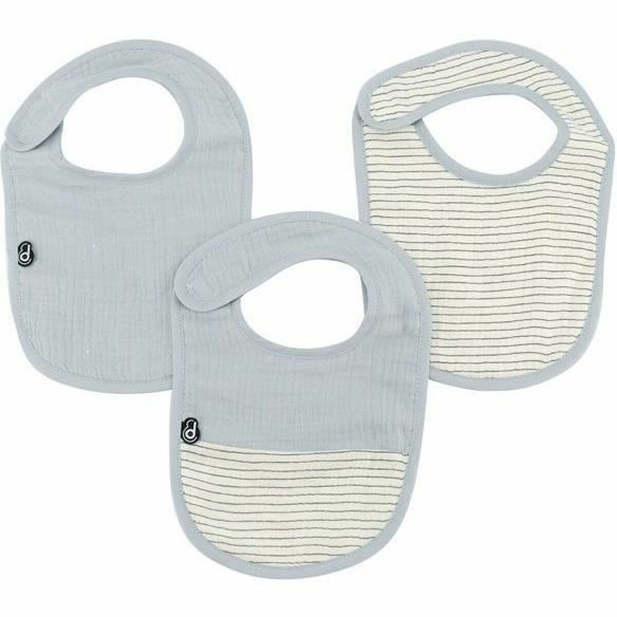 KALINDRA | BB. Bib Domiva Blue Cotton 3 Pieces (3 Units)