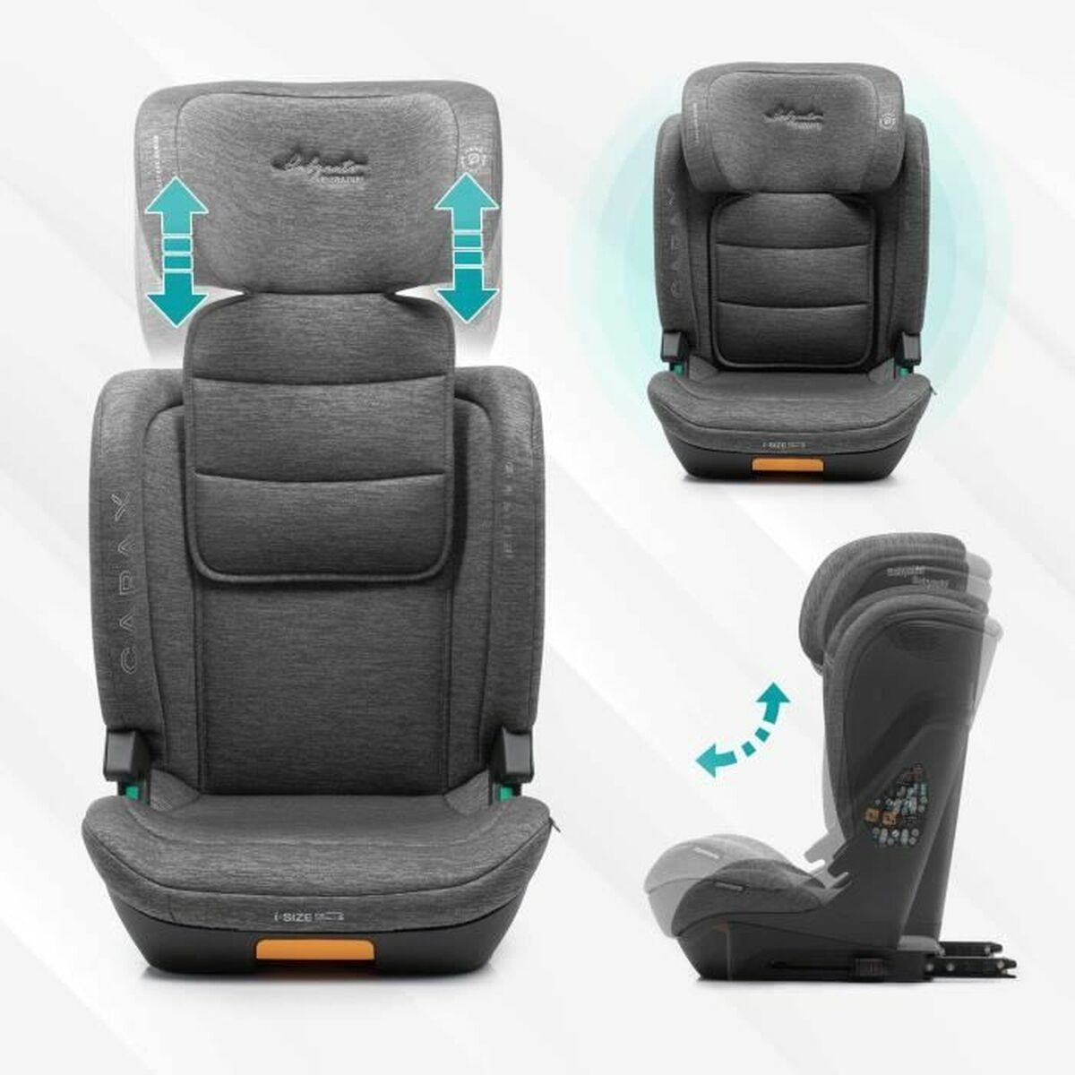 KALINDRA | BB. Car Chair Babyauto CAPAX BLACK LINE Black II (15-25 kg) III (22 - 36 kg) Children's ECE R129