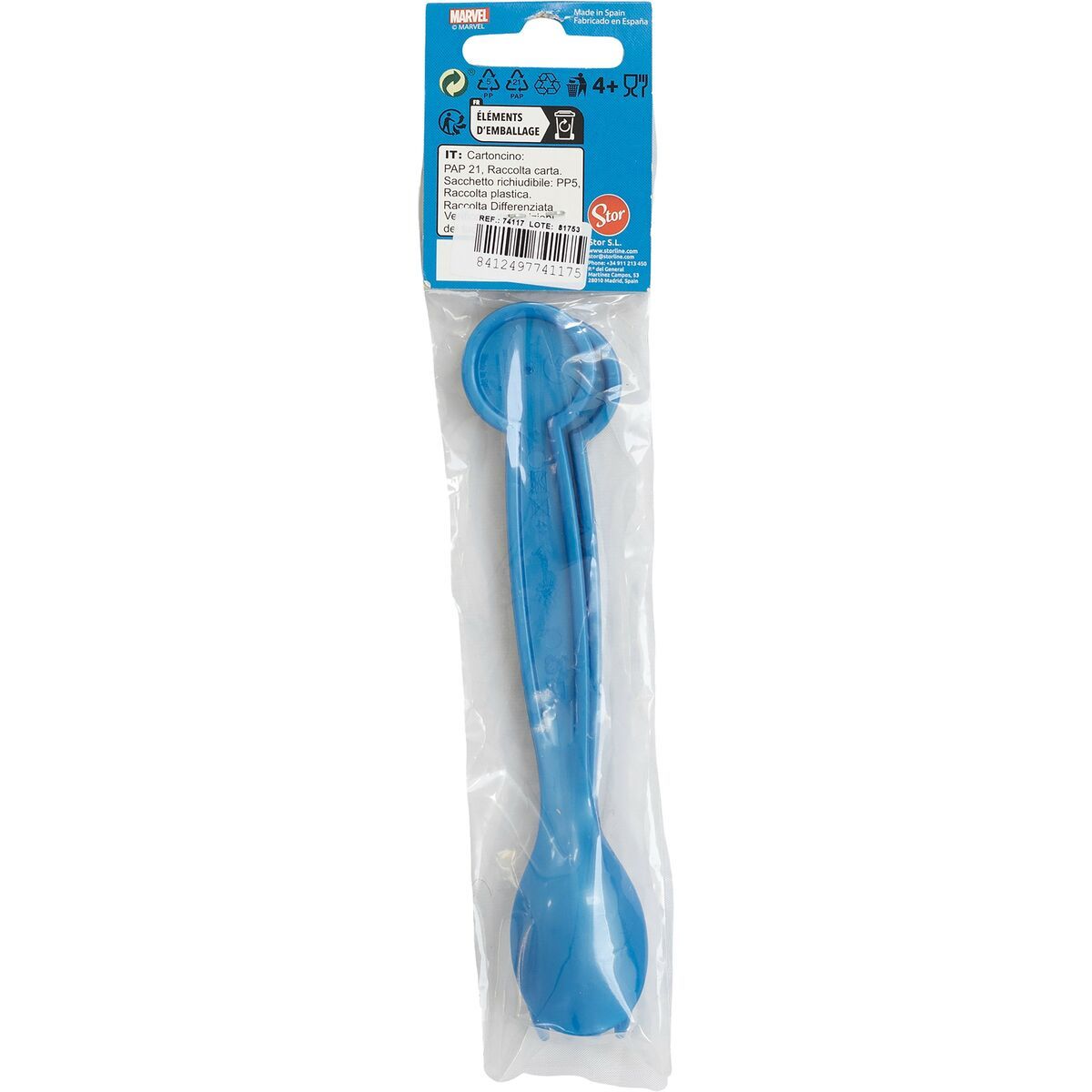 KALINDRA | BB. Cutlery set The Avengers CZ11397 Multicolour Plastic 2 Pieces