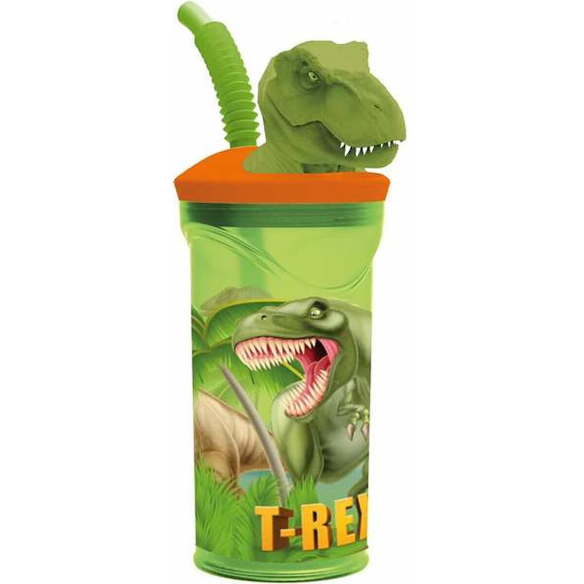 KALINDRA | BB. Cup with Straw Stor T-Rex Green