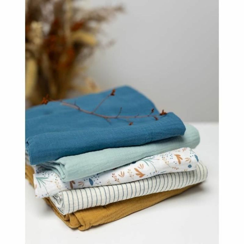 KALINDRA | BB. Mousseline Domiva Celadon 100 x 100 cm