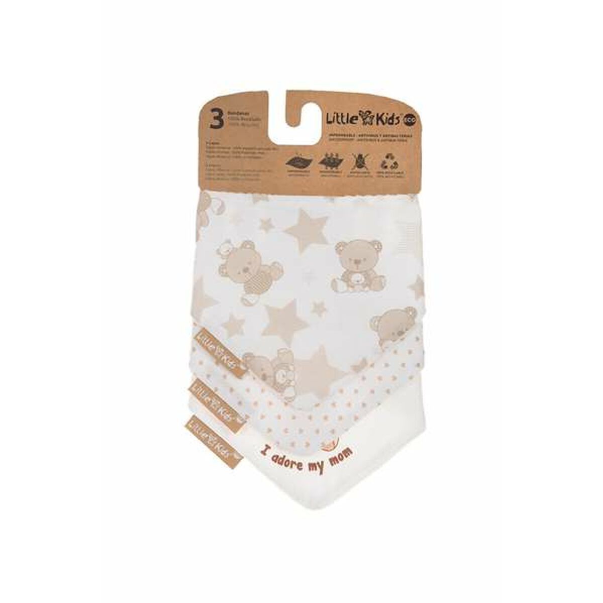 KALINDRA | BB. Bib Set Bear 42 x 16 cm 3 Pieces