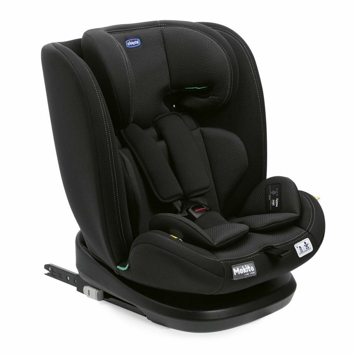 KALINDRA | BB. Car Chair Chicco 0+ (de 0 a 13 kilos) I (9 - 18 kg) II (15-25 kg) III (22 - 36 kg) ECE R129/04 Black