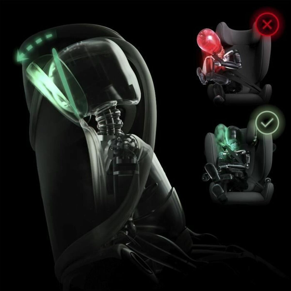 KALINDRA | BB. Car Chair Cybex Solution X i-Fix Rumba Black ECE R129/04 ISOFIX