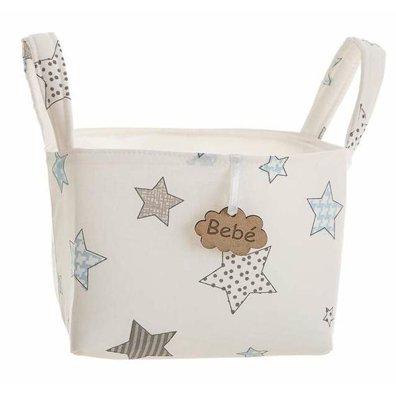 KALINDRA | BB. Basket Printed Stars With handles 17 x 13,5 x 20 cm