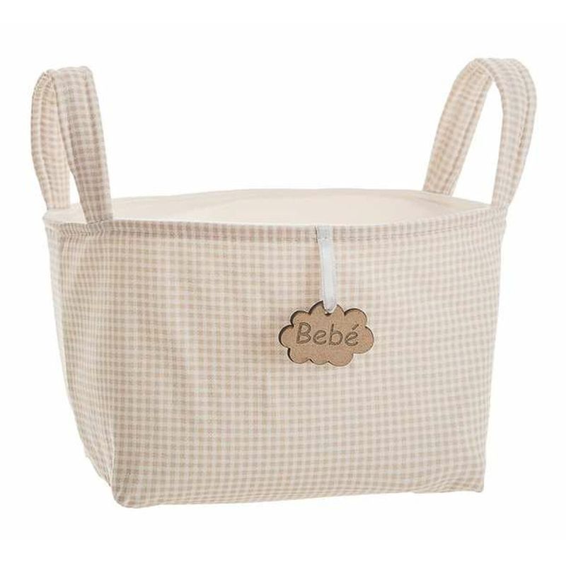 KALINDRA | BB. Basket Vichy Brown With handles 17 x 13,5 x 20 cm