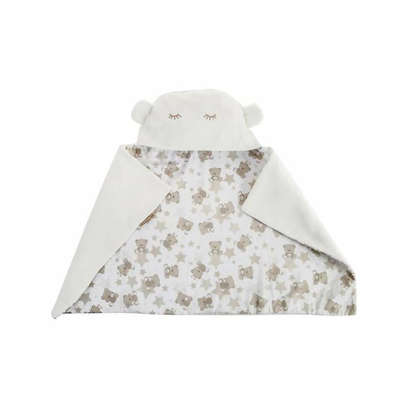 KALINDRA | BB. Baby blanket Reversible With hood 90 x 66 cm osos