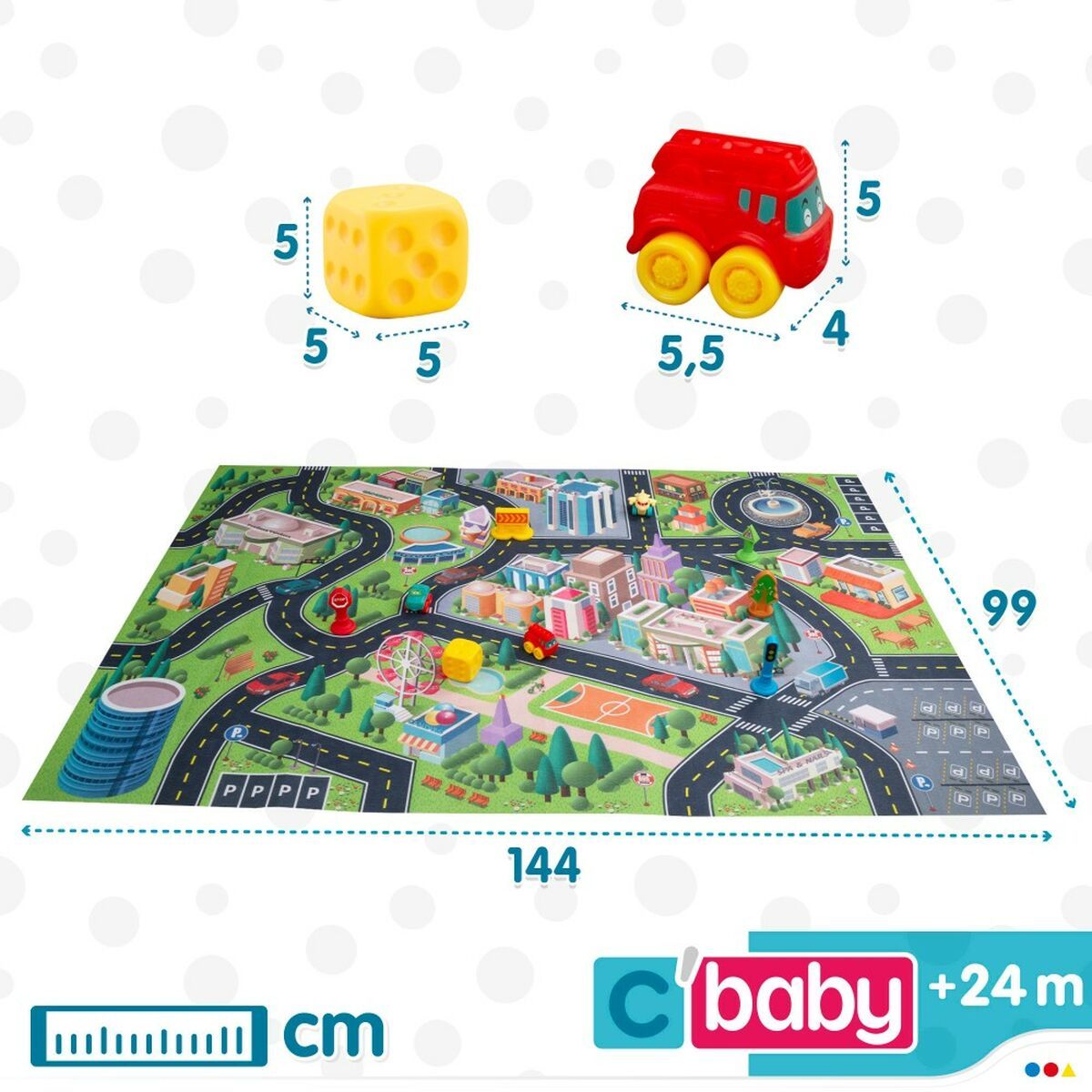 KALINDRA | BB. Play mat Colorbaby City Plastic (2 Units)