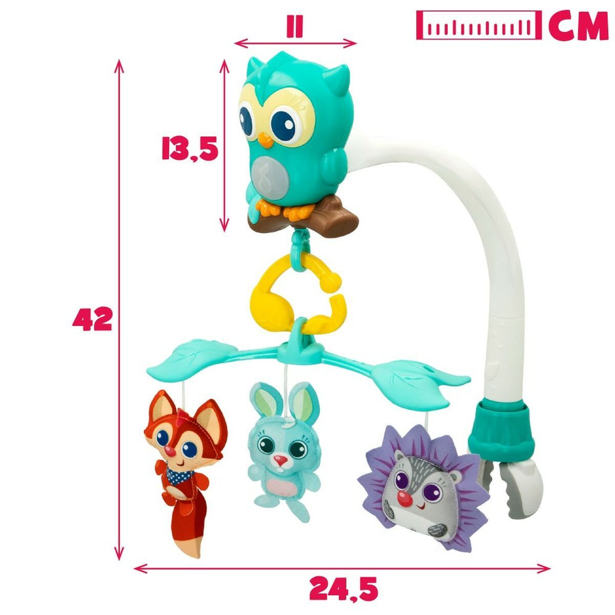 KALINDRA | BB. Cot Mobile Winfun Forest 3-in-1 31,5 x 42 x 24,5 cm Plastic (4 Units)