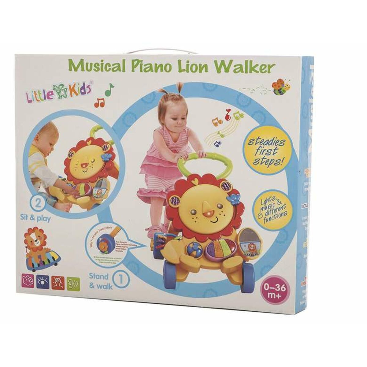 KALINDRA | BB. Wheeled walking frame Activity Lion Music Lights