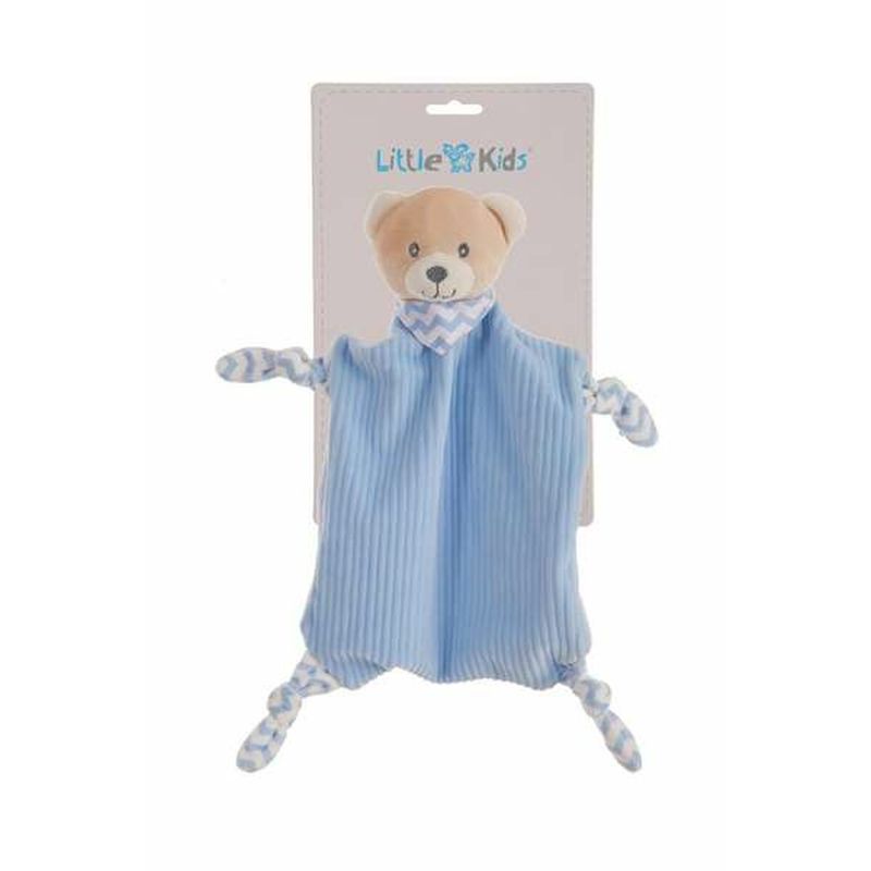 KALINDRA | BB. Doudou Bleu Ours en peluche 29 x 29 cm