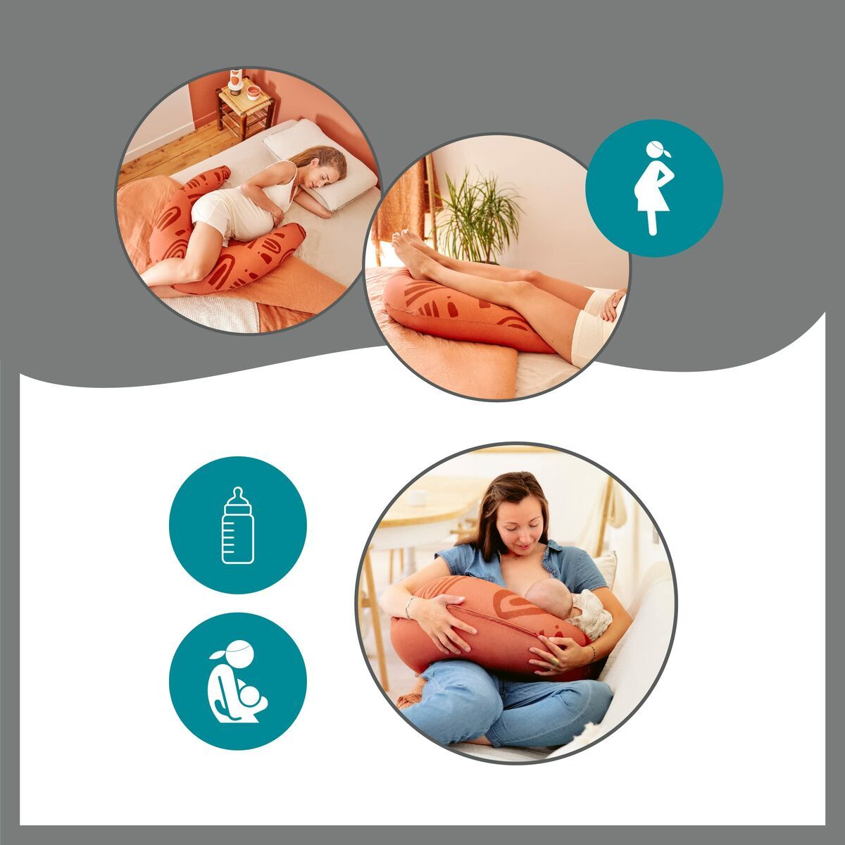 KALINDRA | BB. Breastfeeding Cushion Babymoov B.Love Red