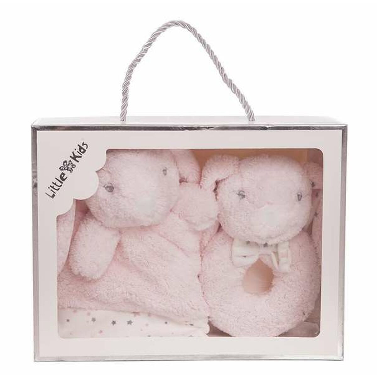 KALINDRA | BB. Baby Comforter    Pink Rabbit Rattle 30 x 30 cm
