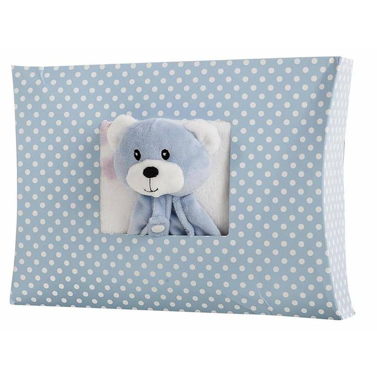 KALINDRA | BB. Baby blanket Baby Comforter Blue Pink 90 x 75 cm