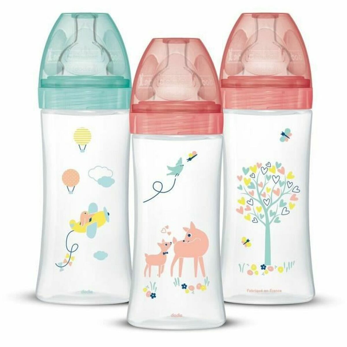 KALINDRA | BB. Set of baby's bottles Dodie 3 uds (330 ml)