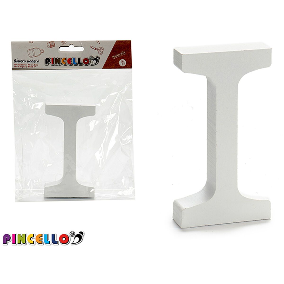 KALINDRA | BB. Wall Decoration Pincello 2 x 16 x 14,5 cm Letter I (24 Units)