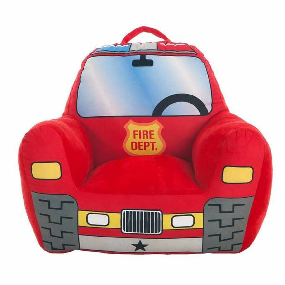 KALINDRA | BB. Child&#39;s Armchair Fire Engine 52 x 48 x 51 cm Red Acrylic (52 x 48 x 51 cm)
