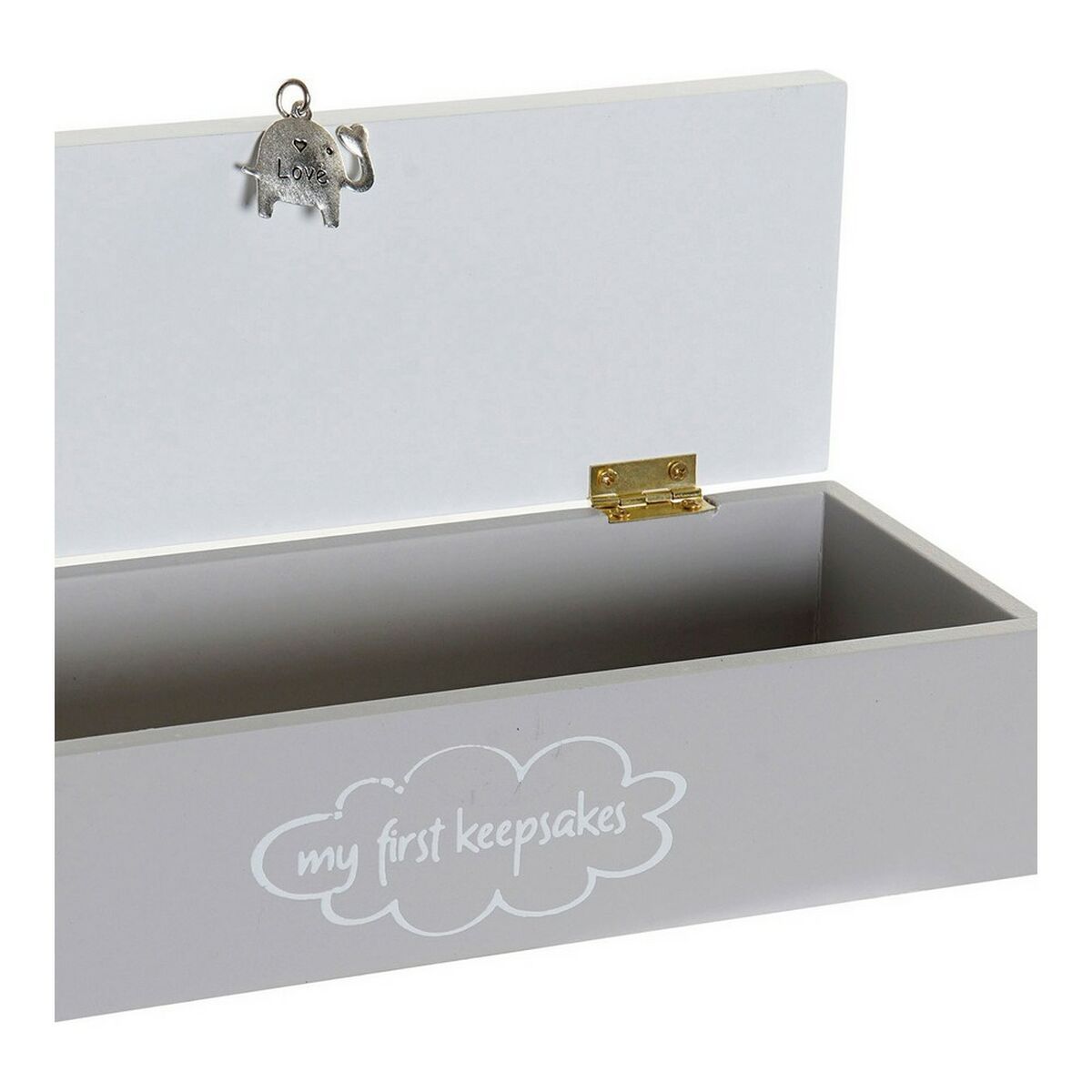 KALINDRA | BB. Decorative box DKD Home Decor Metal MDF Wood (24 x 8 x 6 cm) (2 pcs)