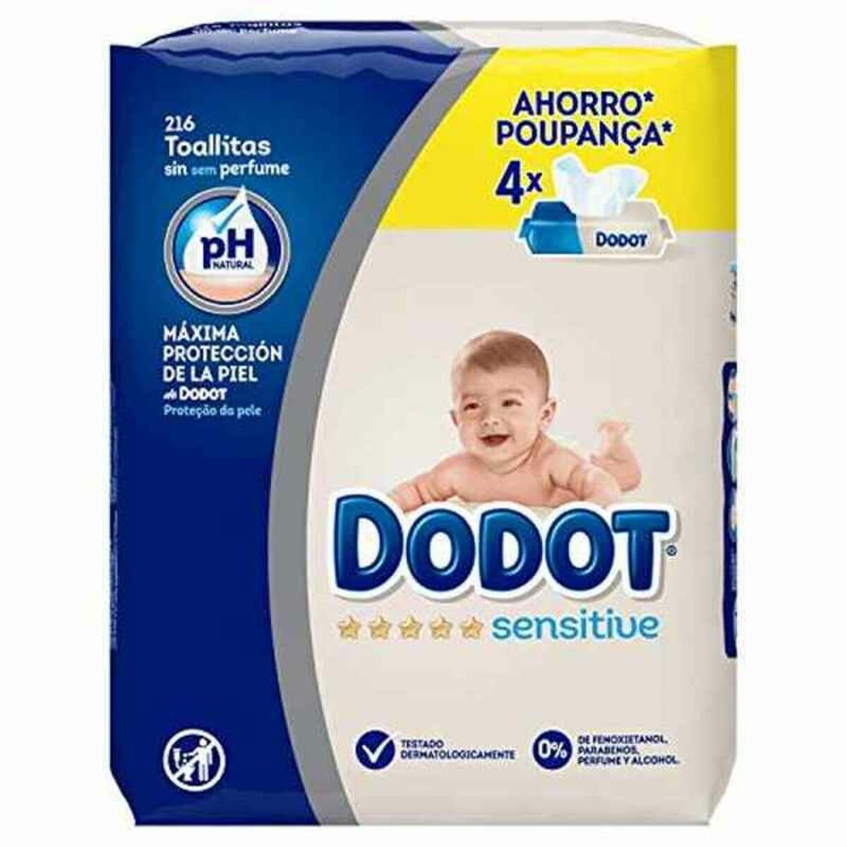 KALINDRA | BB. Wipes Sensitive PH Dodot 216 uds