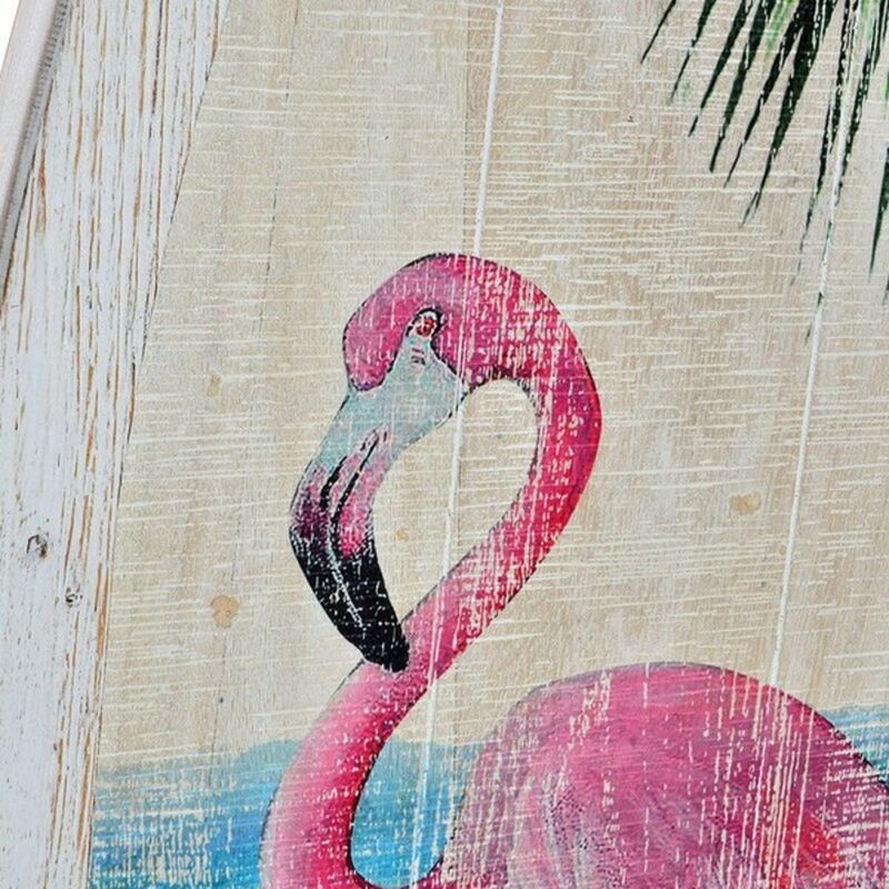 KALINDRA | BB. Wall Decoration DKD Home Decor Wood Pink flamingo Tropical