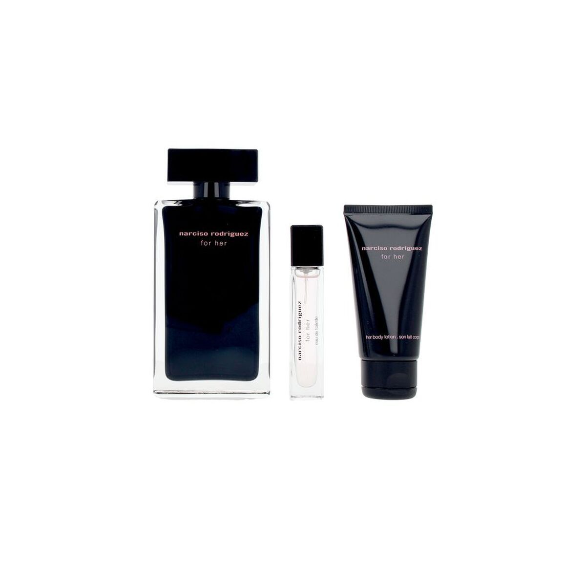 KALINDRA | BB. Women&#39;s Perfume Set Narciso Rodriguez FOR HER EDT 3 Pieces
