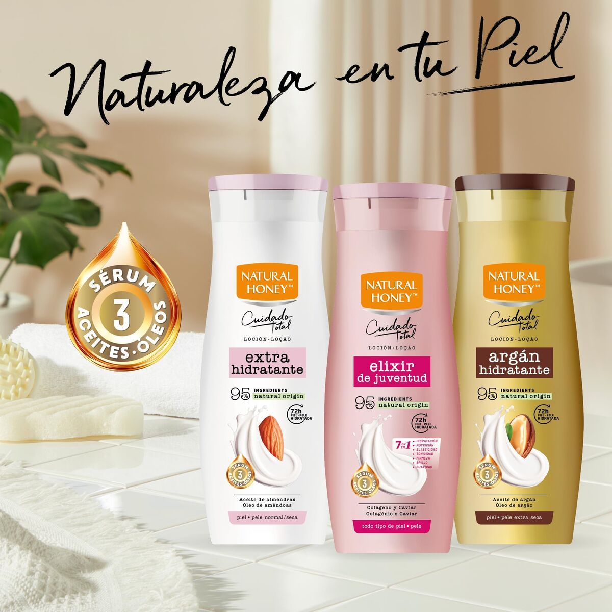 KALINDRA | BB. Body Lotion Natural Honey ELIXIR  DE ARGAN 330 ml