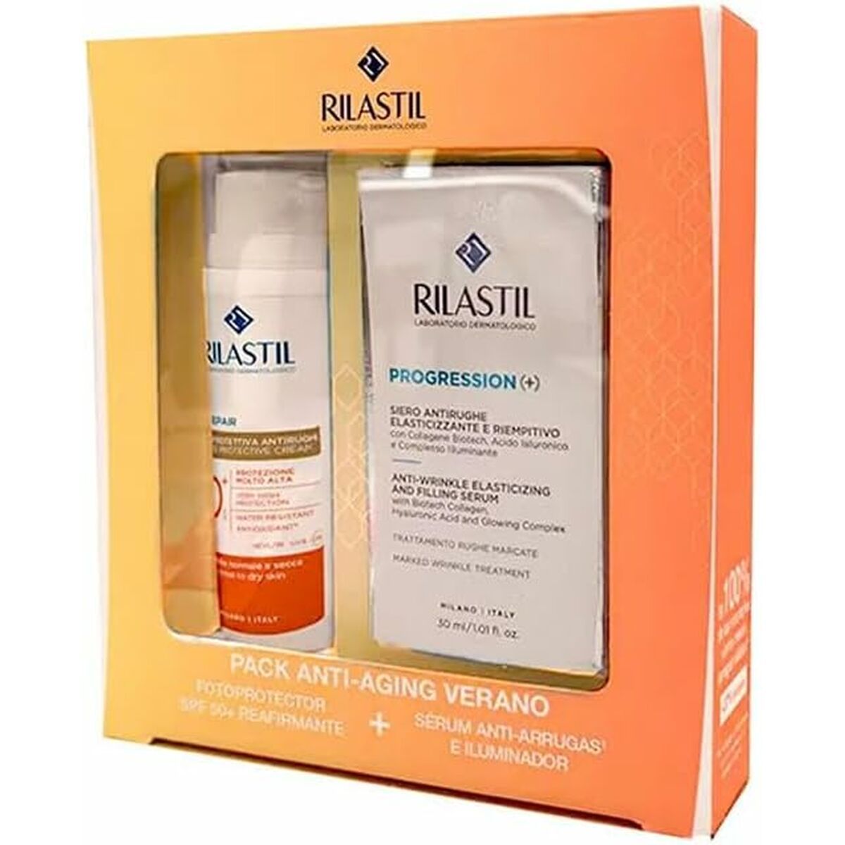 KALINDRA | BB. Facial Cream Rilastil SUN SYSTEM Spf 50 Spf 50+ 2 Pieces