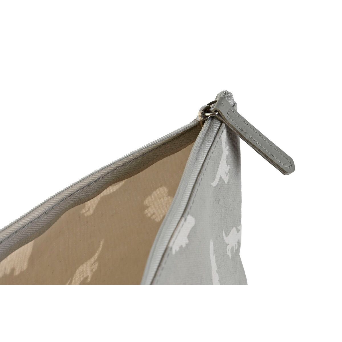 KALINDRA | BB. Travel Vanity Case DKD Home Decor White Grey Cotton 33 x 8 x 21 cm (2 Units)