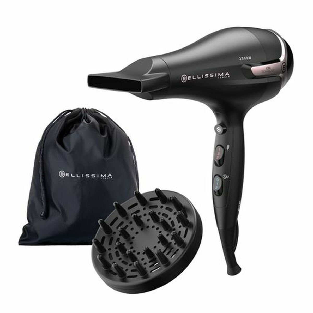 KALINDRA | BB. Hairdryer Bellissima K9 2500DC Black / Rose Gold 2300 W
