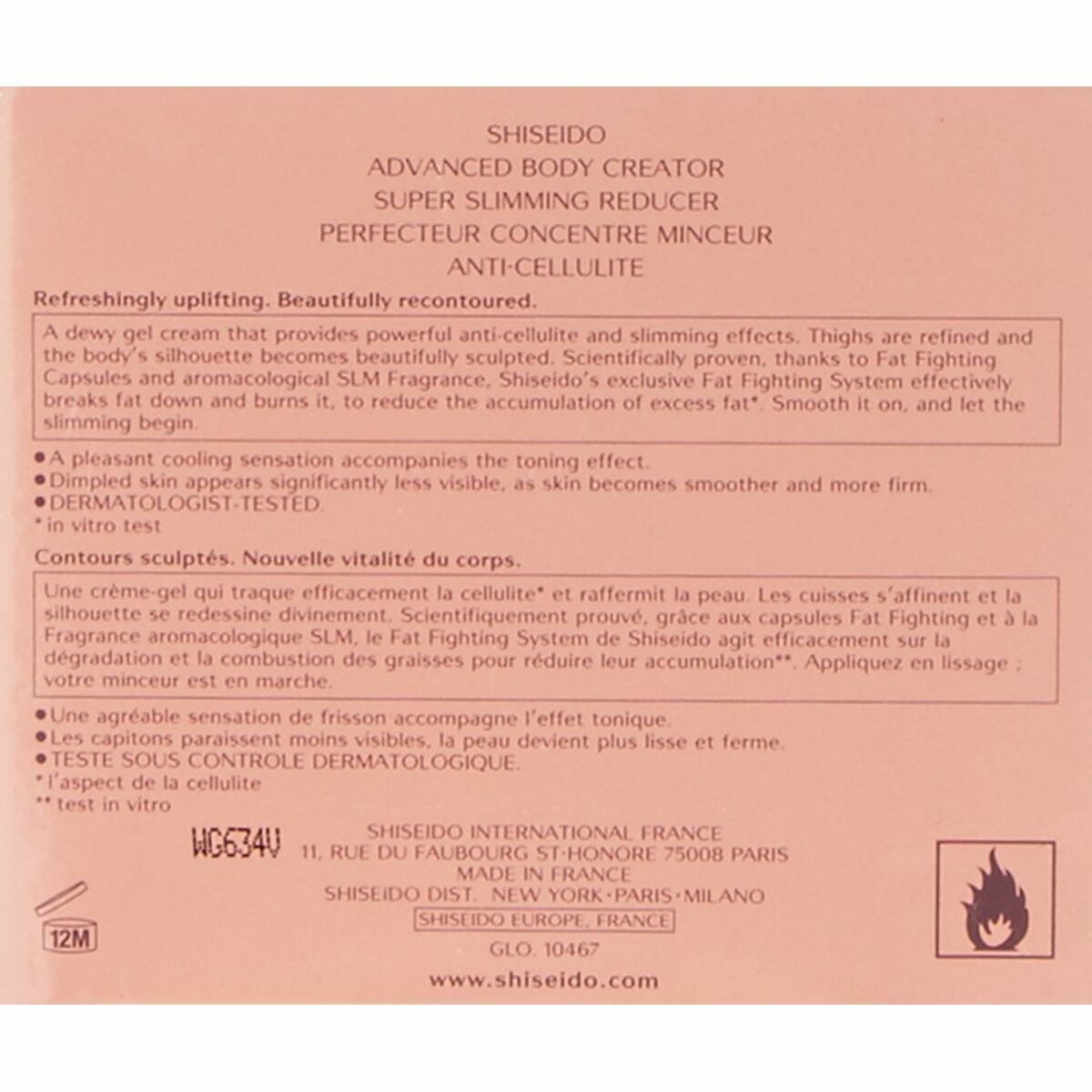 KALINDRA | BB. Anti-Cellulite Shiseido 2523202 200 ml