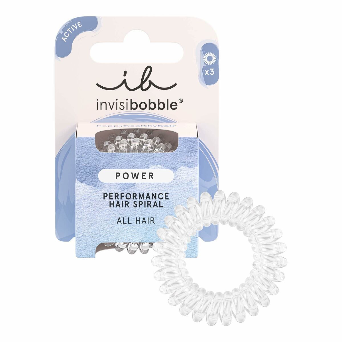 KALINDRA | BB. Rubber Hair Bands Invisibobble   Transparent (3 Units)