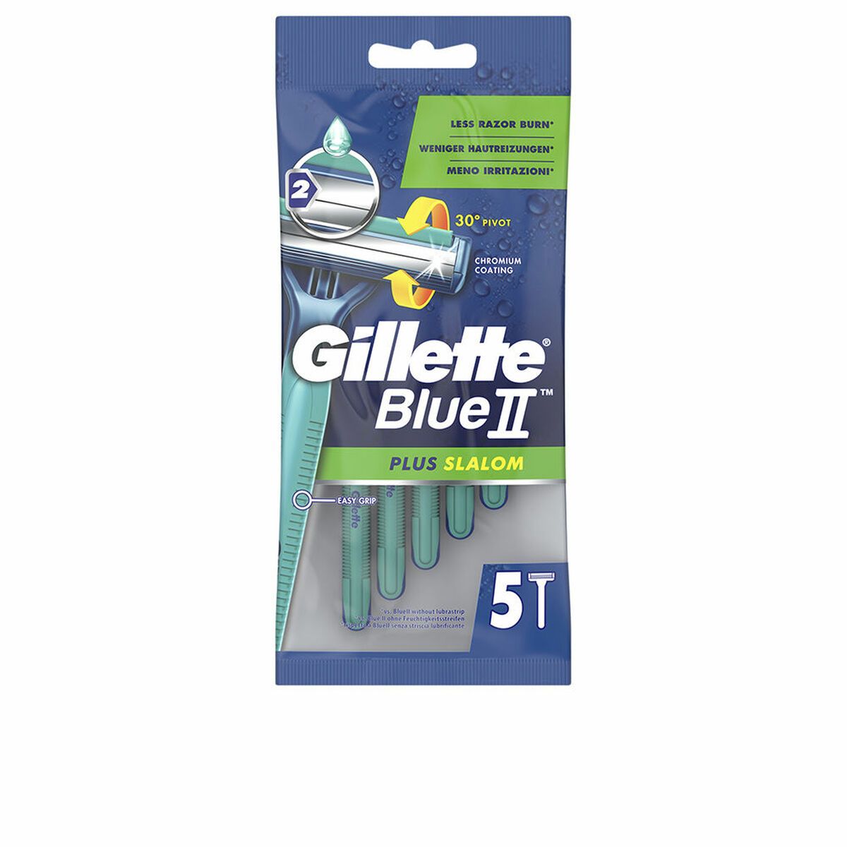KALINDRA | BB. Disposable Razor Gillette Blue II Plus Slalom 5 Units