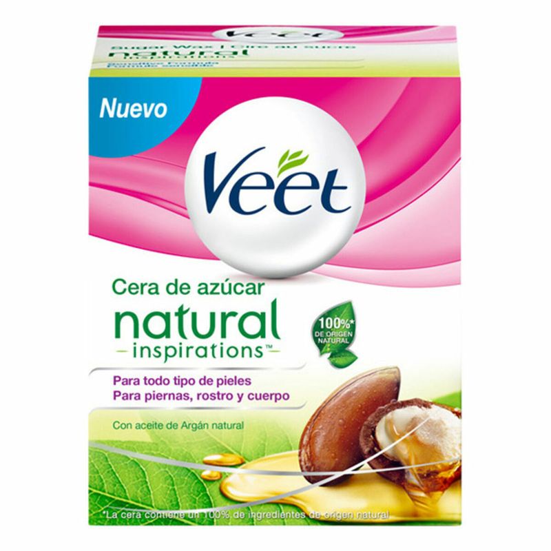 KALINDRA | BB. Crema Depilatoria Corporal Veet Cera Tibia Natural 250 ml Aceite de Argán Azúcar