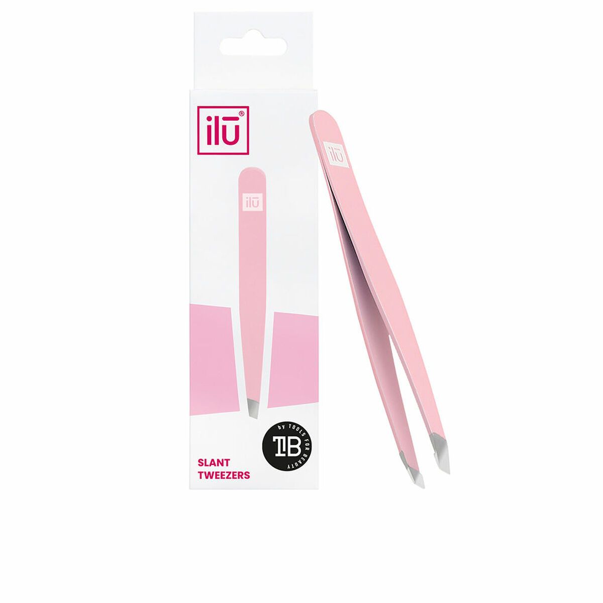 KALINDRA | BB. Tweezers for Plucking Ilū Slant Pink (1 Unit)