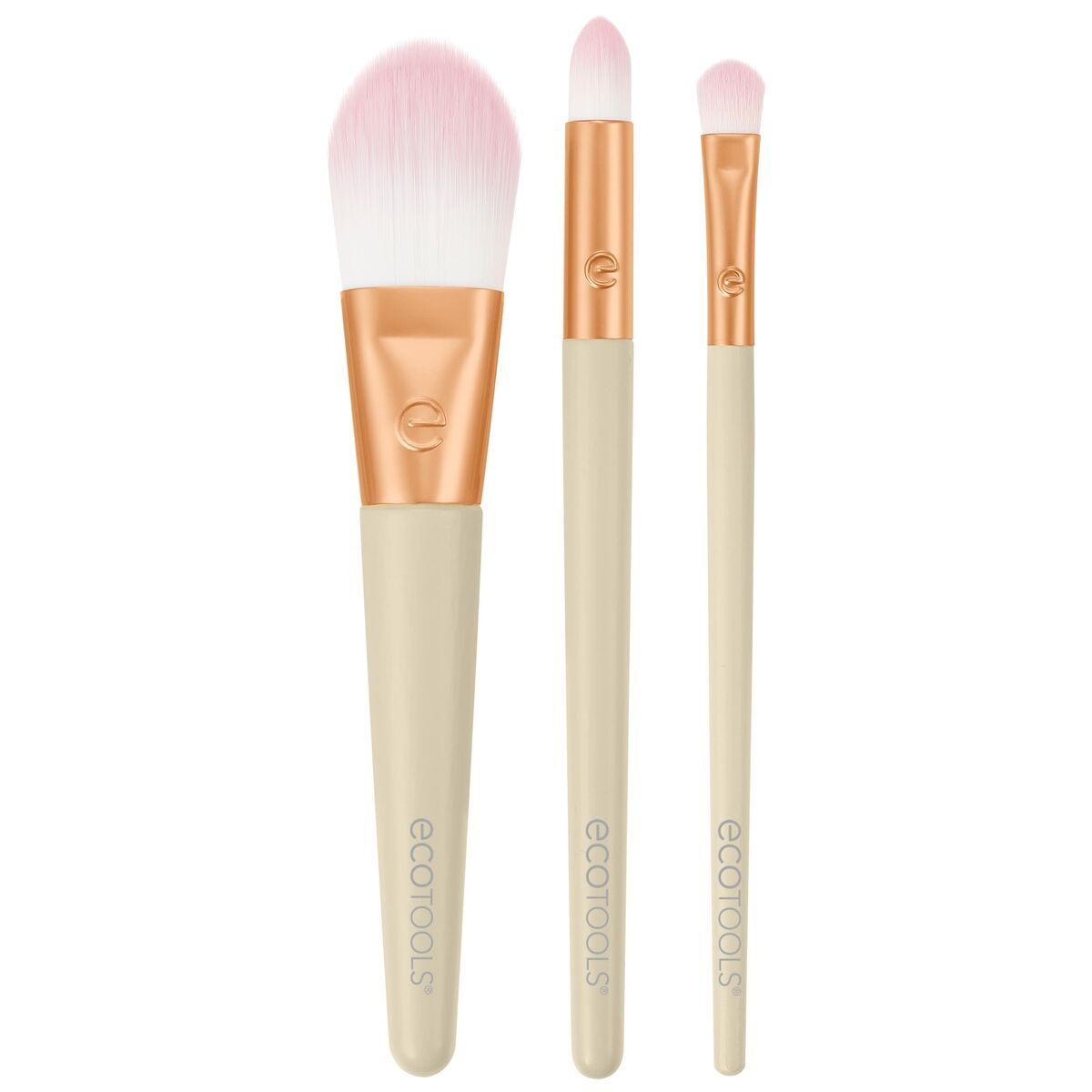 KALINDRA | BB. Set of Make-up Brushes Ecotools Ready Glow Limited edition 3 Pieces