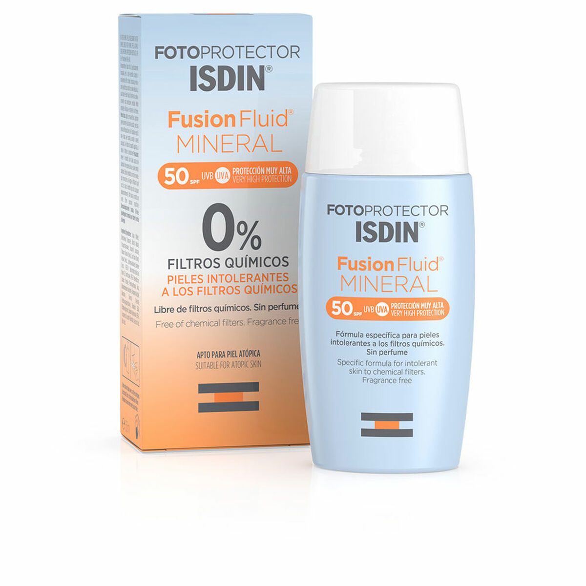 KALINDRA | BB. Facial Sun Cream Isdin Fotoprotector Fusion Fluid Mineral Spf 50+ 50 ml