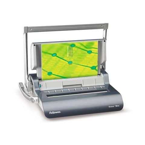 Rilegatrice a dorsi metallici FELLOWES Quasar Wire Capacit di perforazione 15 fogli - 5224101