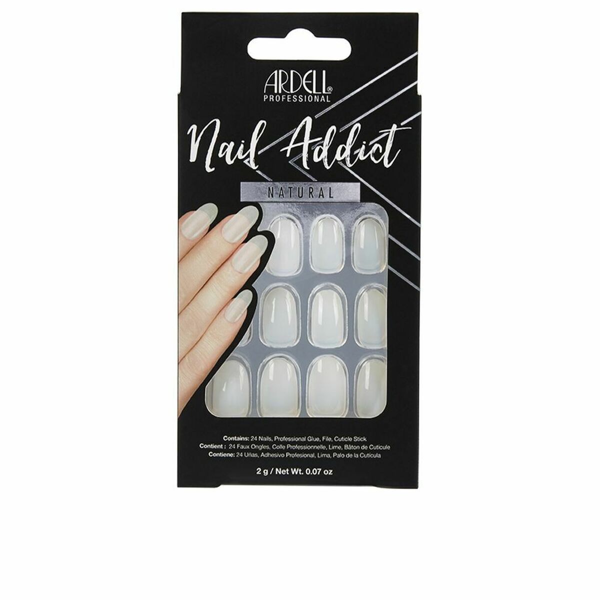 KALINDRA | BB. False nails Ardell Nail Addict Natural Oval (24 pcs)