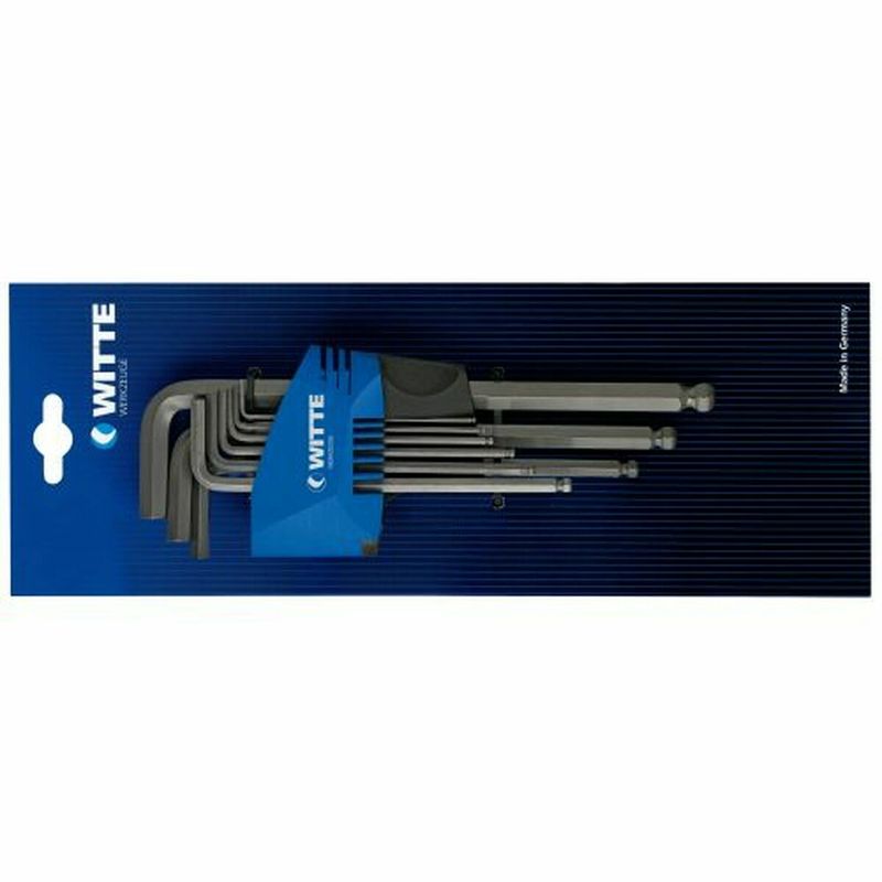 KALINDRA | BB. Allen Key Set WITTE 1,5-2-2,5-3-4-5-6-8-10 mm Hexagonal Allen Key Set 9 Pieces