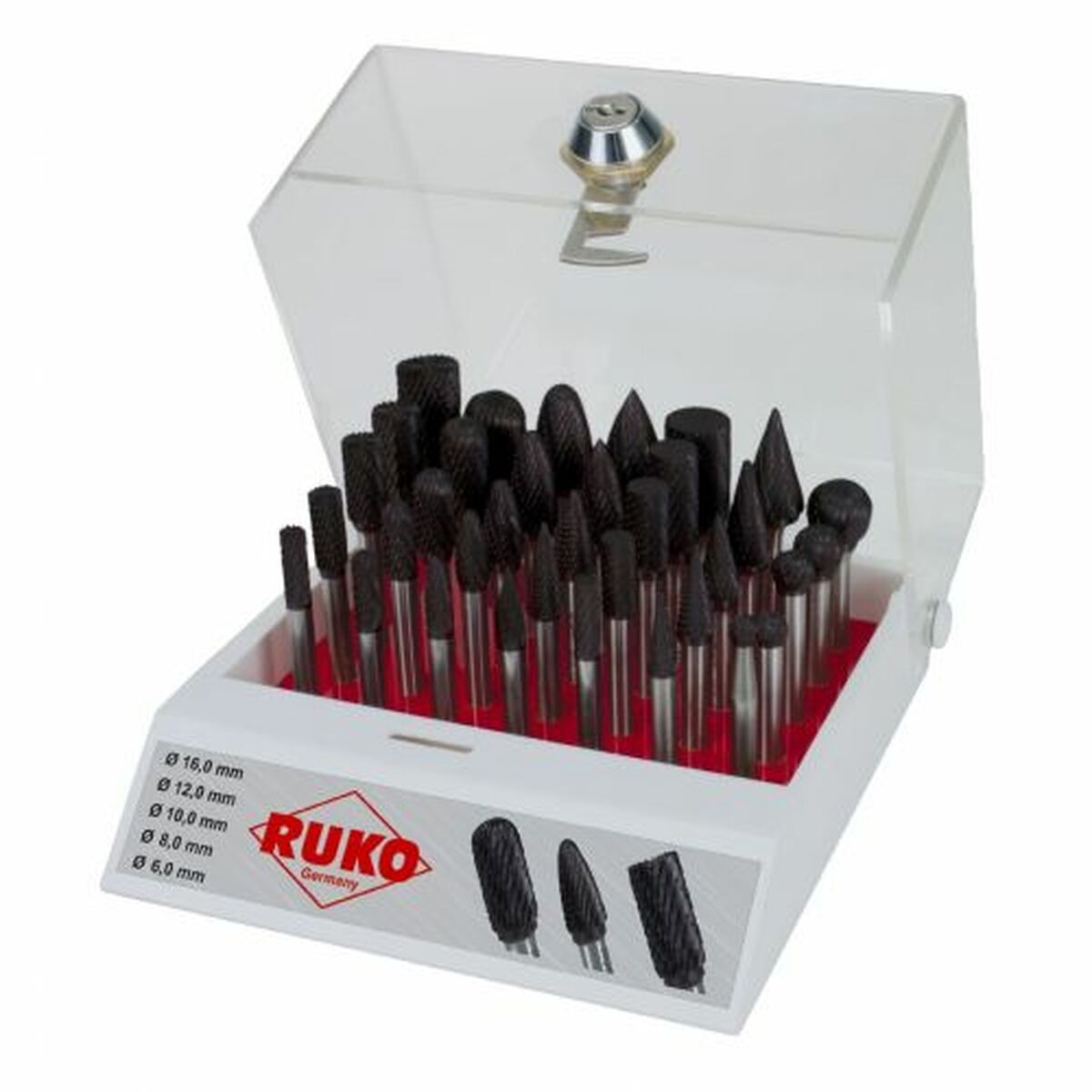 KALINDRA | BB. Set of Drill Bits RUKO Hard metal (HM) 35 Pieces