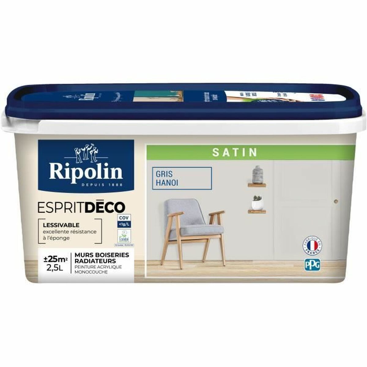 KALINDRA | BB. Acrylic paint Ripolin Dark grey 250 ml