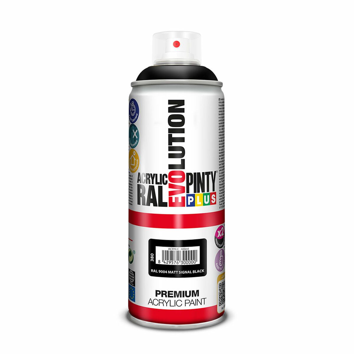 KALINDRA | BB. Spray paint Pintyplus Evolution RAL 9004 Signal Black 400 ml Matt