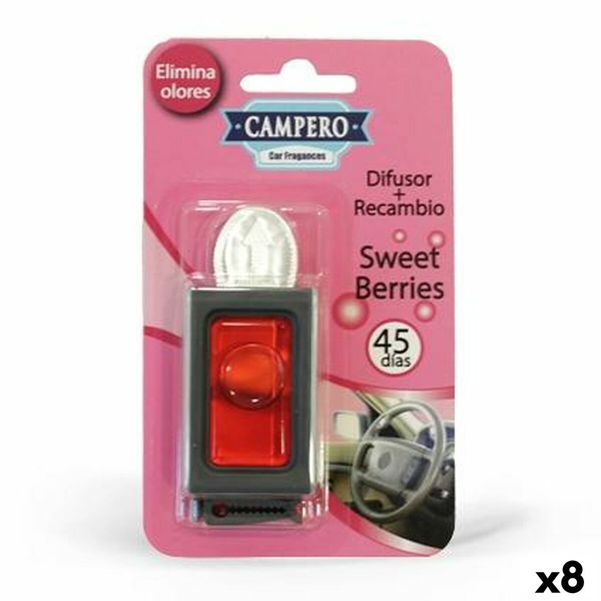 KALINDRA | BB. Car Air Freshener VINFER Red fruits (8 Units)