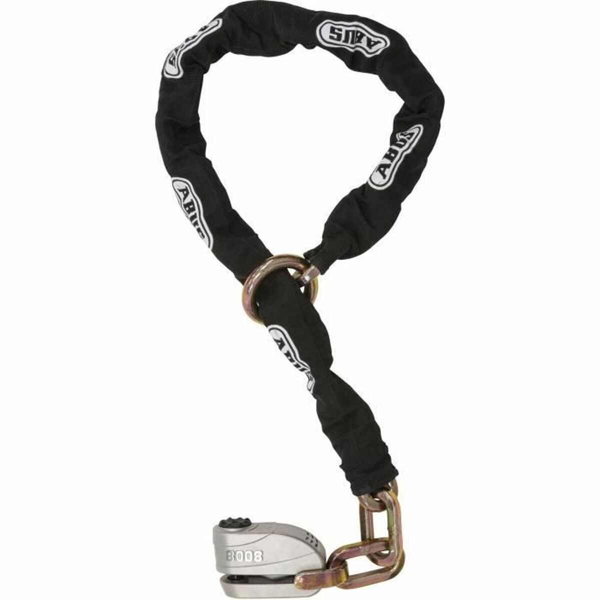 KALINDRA | BB. Chain with Padlock ABUS 8008/12KS120 Black Loop Black