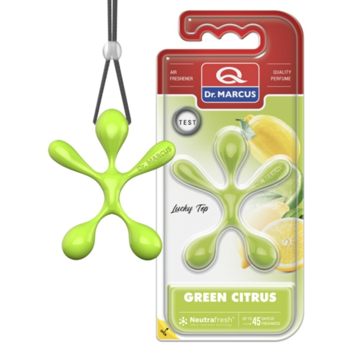 KALINDRA | BB. Car Air Freshener Dr Marcus Lucky Top Citric Plastic Pendant (12 Units)