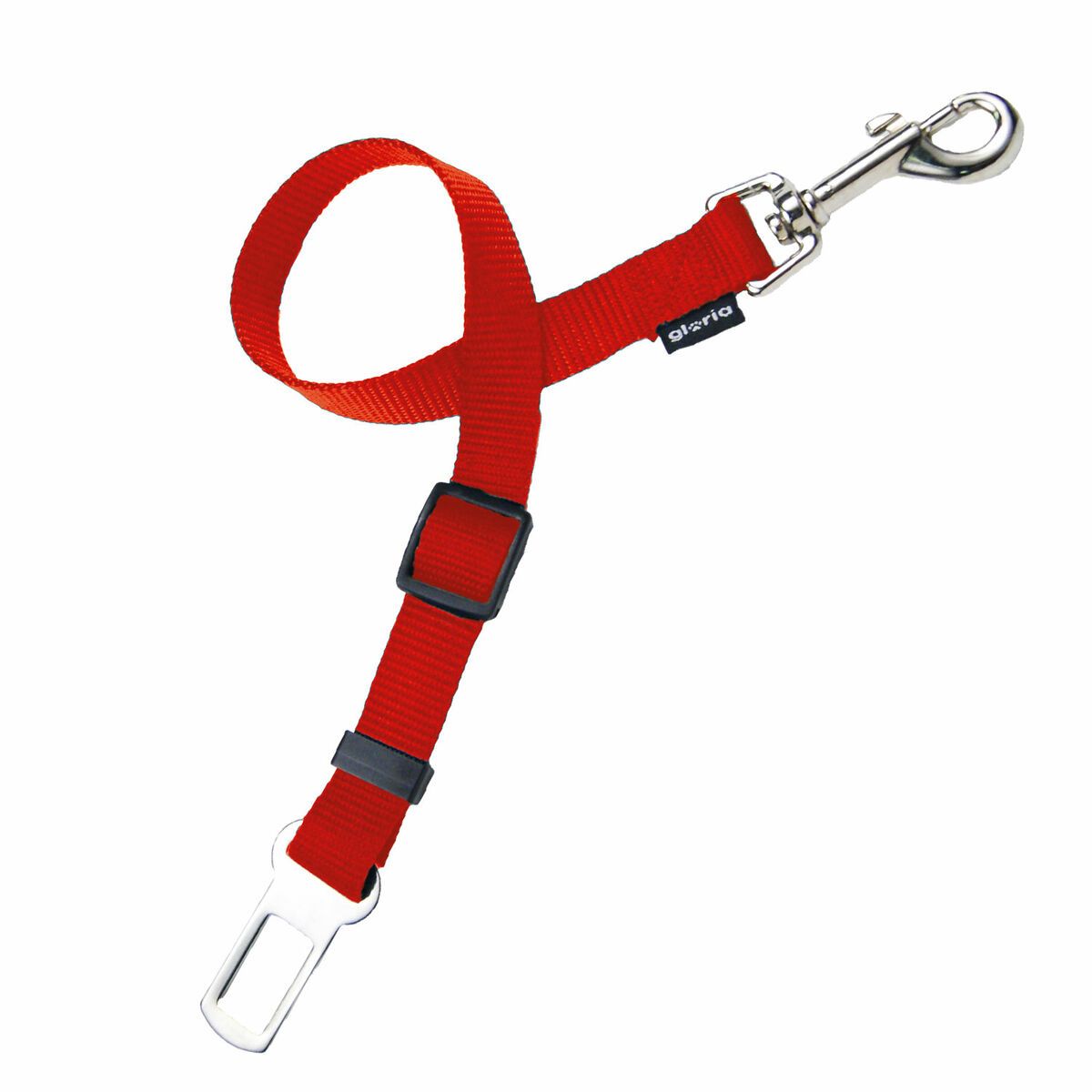 KALINDRA | BB. Safety Belt Hook for Dogs Gloria Red 2 x 45 cm