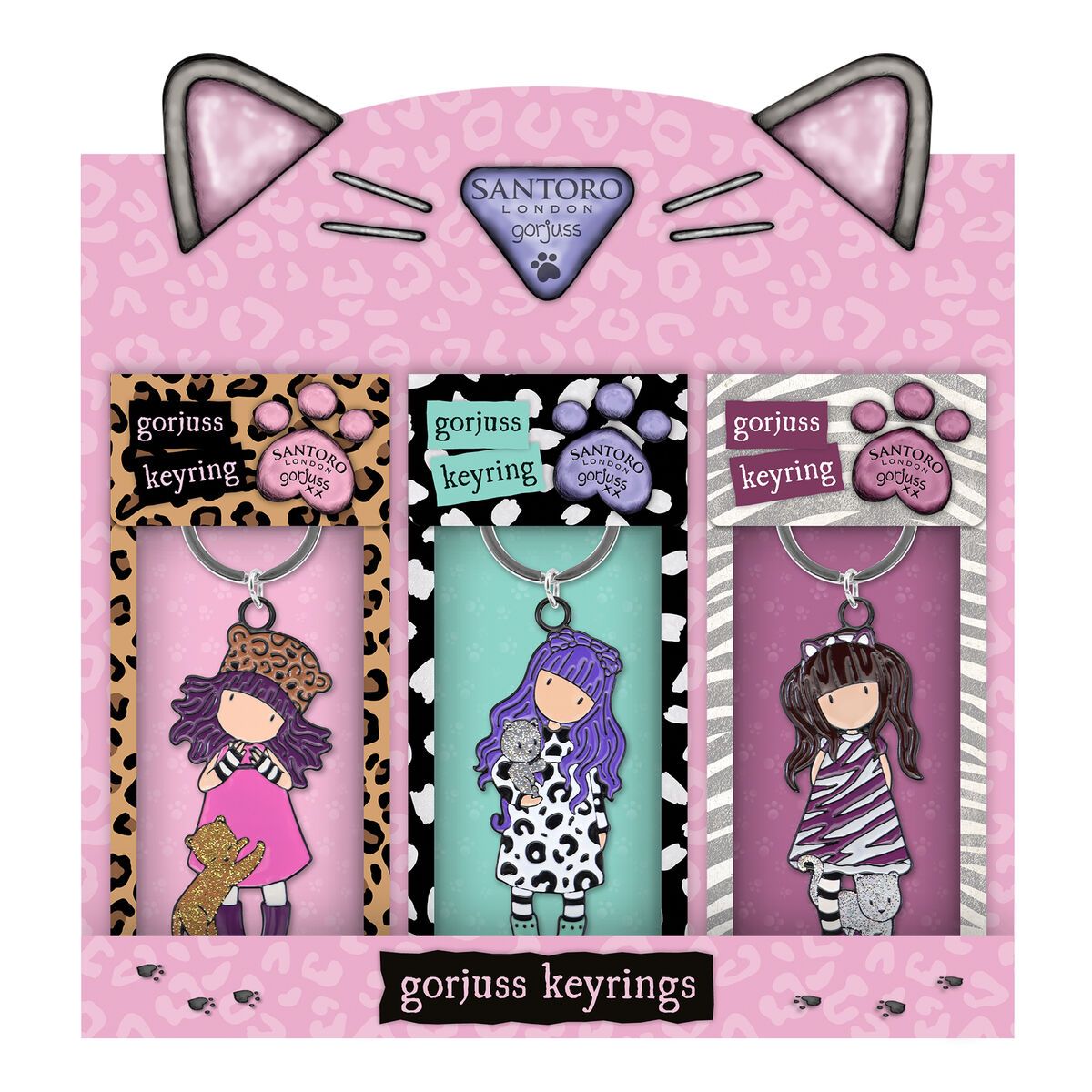 KALINDRA | BB. Keychain Gorjuss Purrrrrfect love 12 Pieces