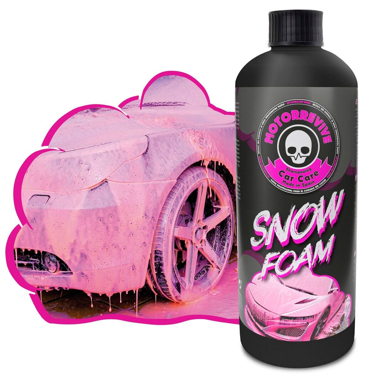 KALINDRA | BB. Car shampoo Motorrevive Snow Foam Concentrated 500 ml Pink