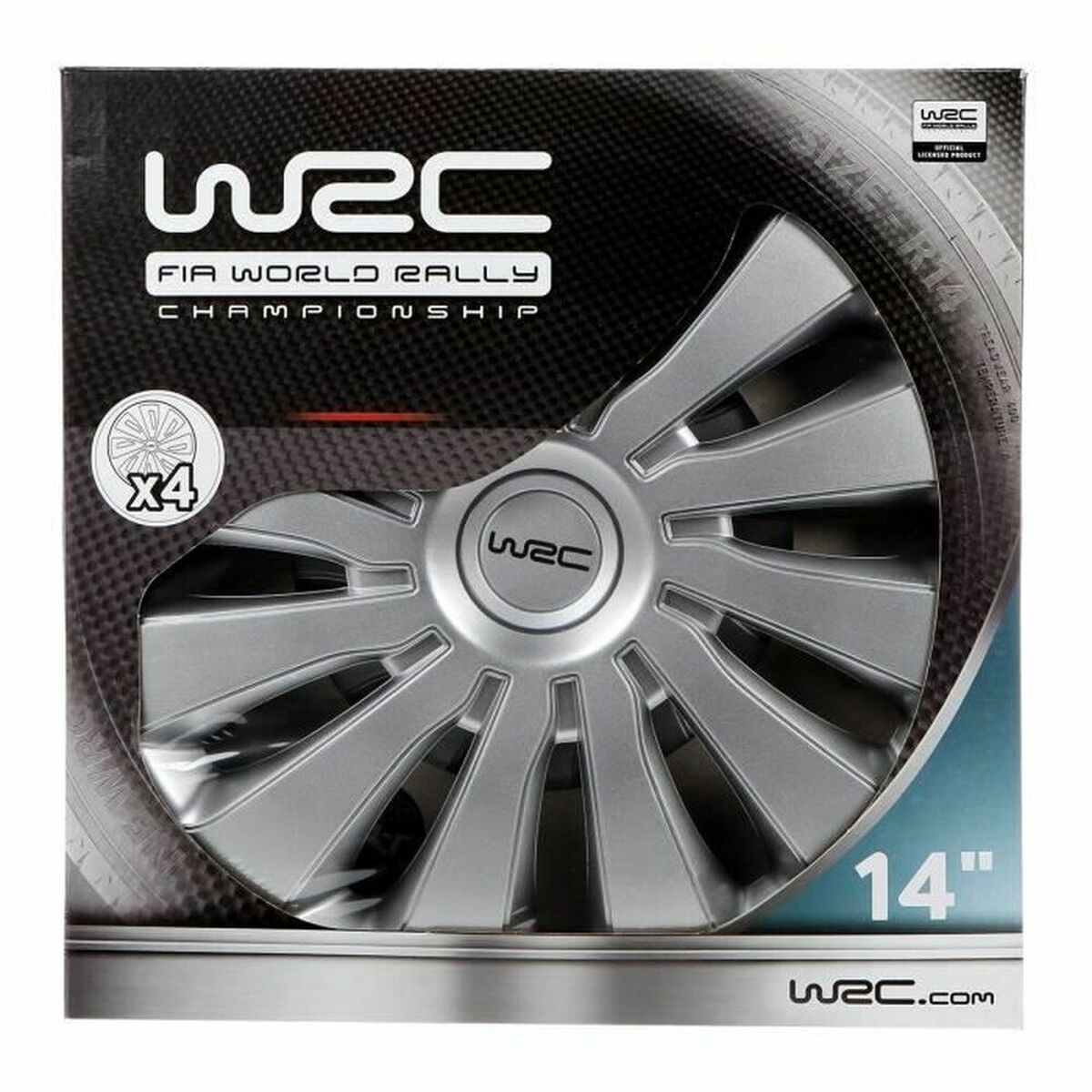 KALINDRA | BB. Hubcap WRC 7584 Grey metal (4 Units)